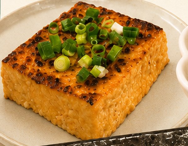 厚揚げの味噌マヨ焼き